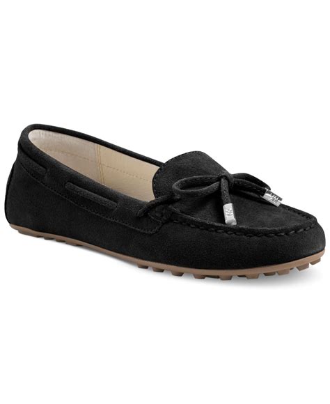 michael kors daisy moc flats black|michael kors designer flats.